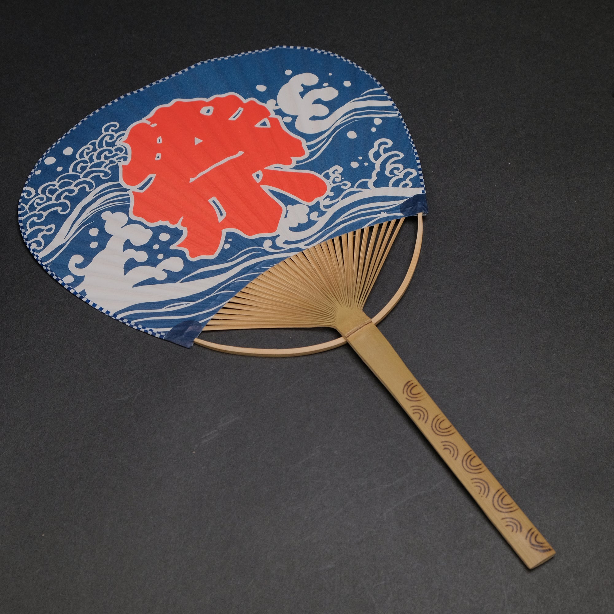 Komon Shibu Uchiwa (Paper Fan)