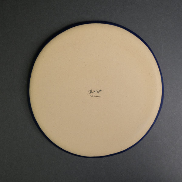 Komon Kasama Ware Rikizo Blue Plate