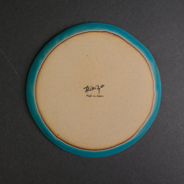 Komon Kasama Ware Rikizo Blue Plate