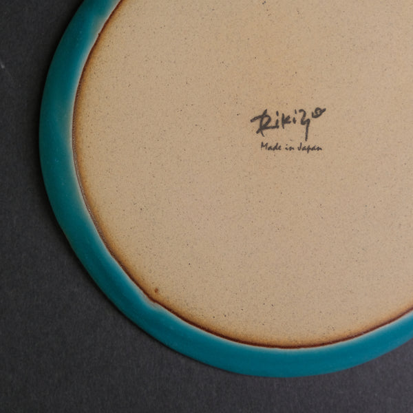 Komon Kasama Ware Rikizo Blue Plate