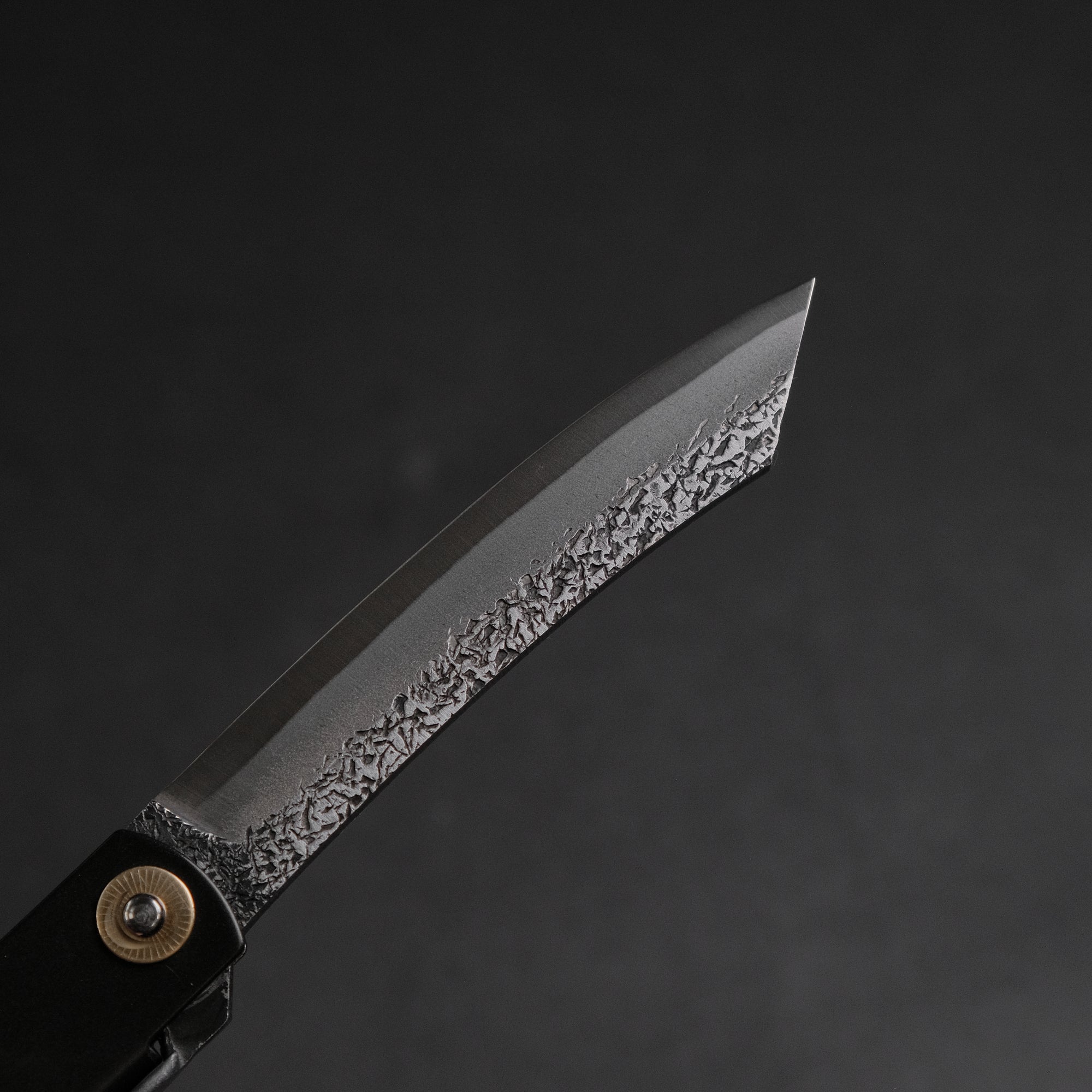 Higonokami Custom Folding Knife X Large Brass Handle (