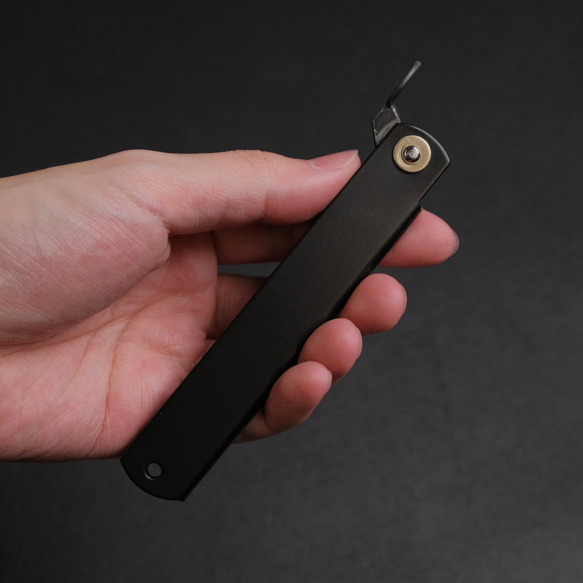 Higonokami Custom Folding Knife X Large Brass Handle (
