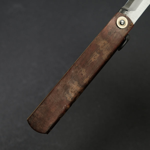 Higonokami Custom Folding Knife X Large Sakura Skin Handle (#10)