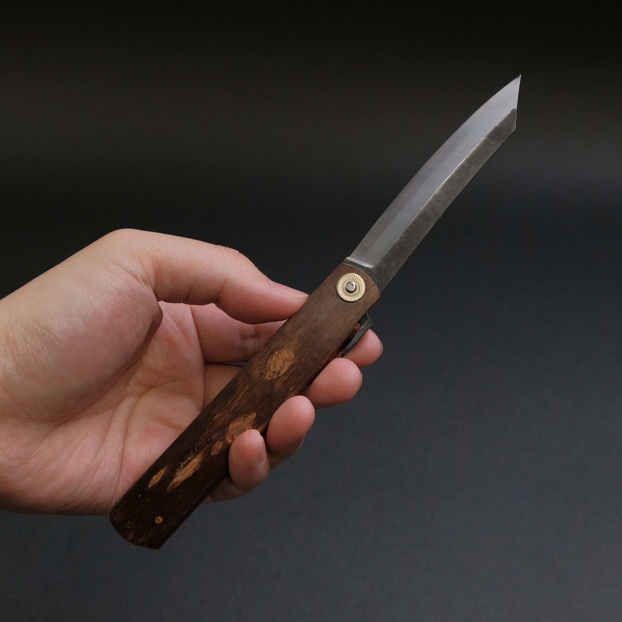 Higonokami Custom Folding Knife X Large Sakura Skin Handle (