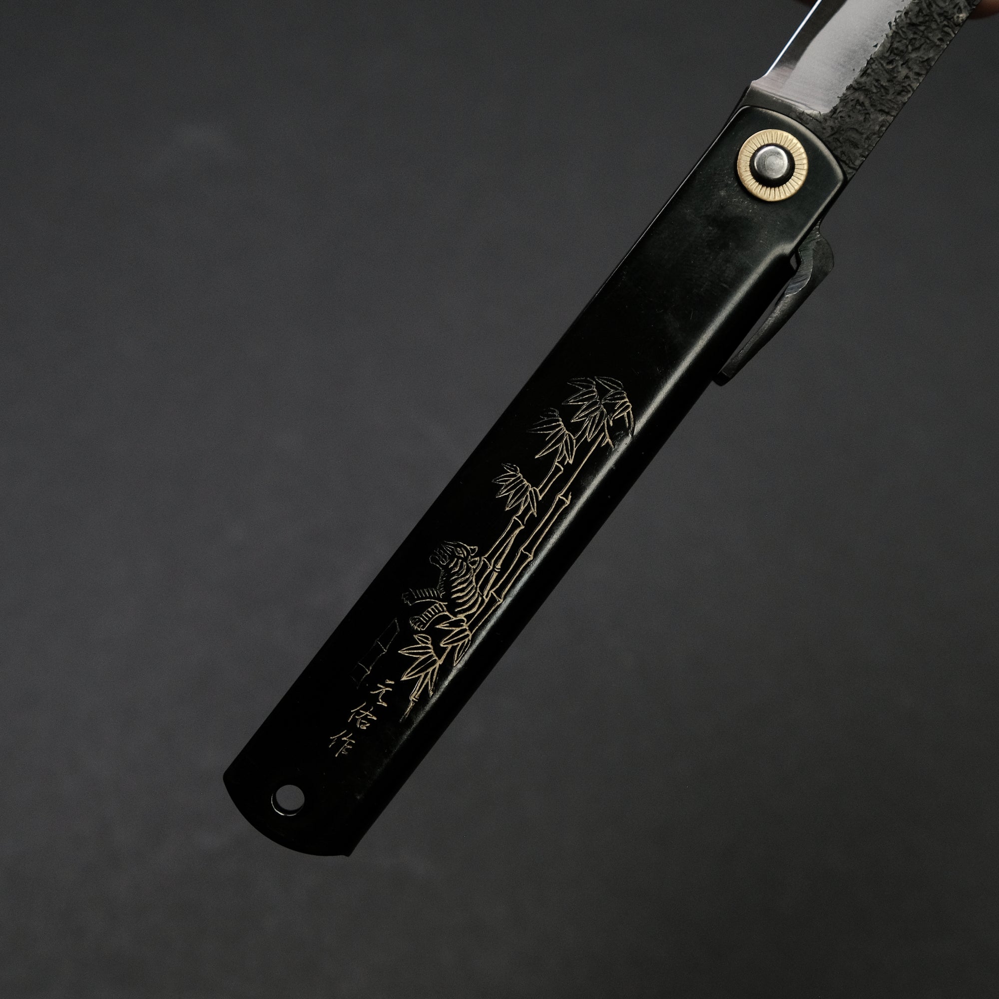 Higonokami Motosuke Folding Knife X Large Brass Handle (