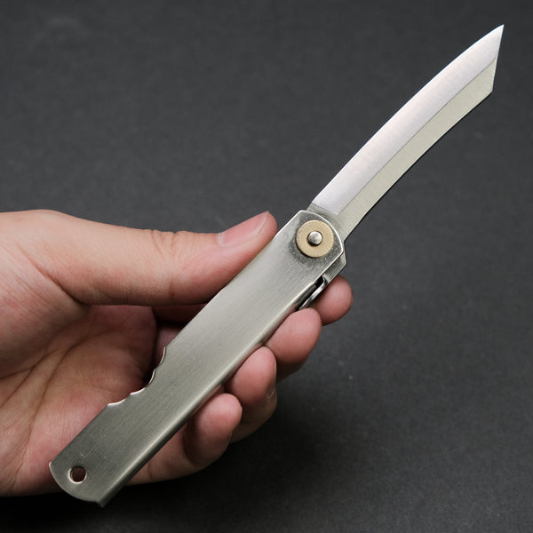 Higonokami VG10 Folding Knife Large Stainless Handle