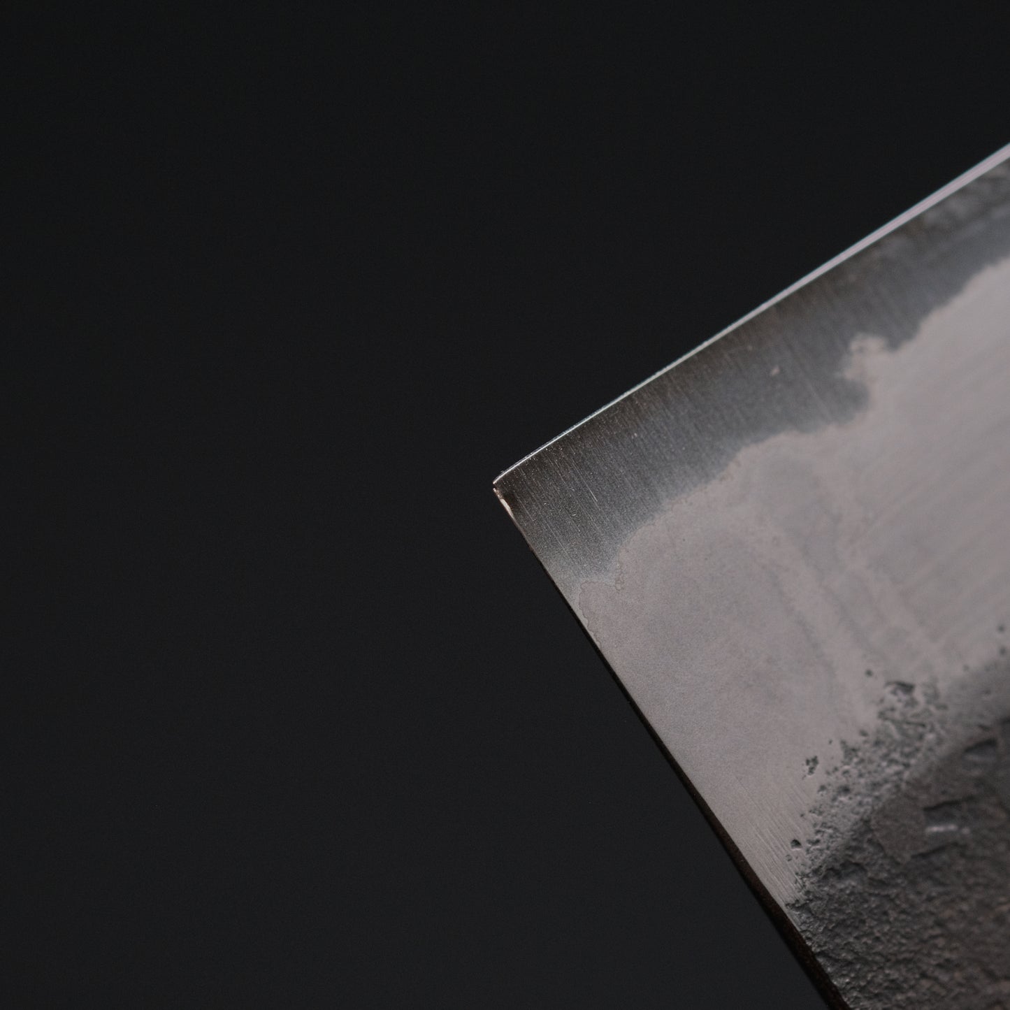Mutsumi Blue Super Kurouchi Nashiji Gyuto 180mm Ebony Handle (Discounted) - C