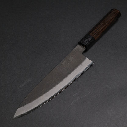 Mutsumi Blue Super Kurouchi Nashiji Gyuto 180mm Ebony Handle (Discounted) - C