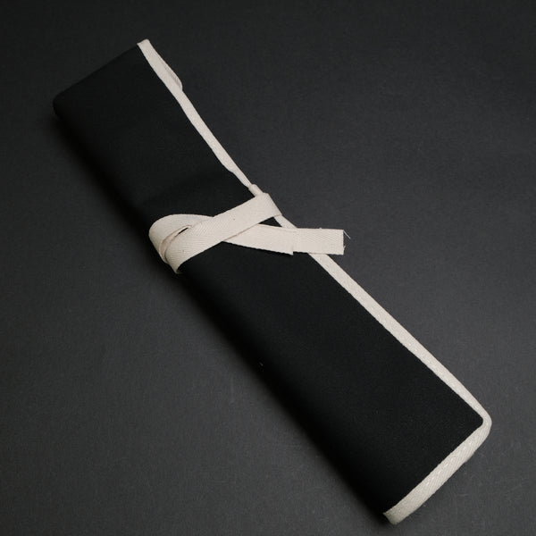 Hitohira 4 Pockets Canvas Knife Roll Black