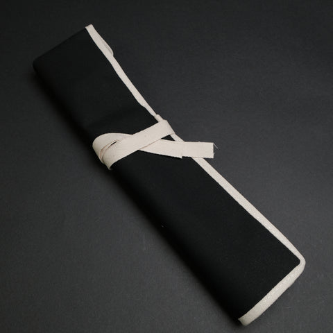 Hitohira 4 Pockets Canvas Knife Roll Black