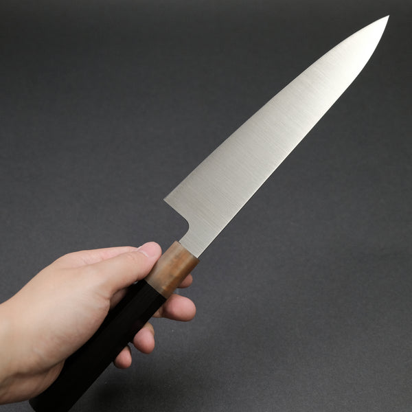 Hitohira Ashi White #2 Gyuto 210mm Ebony Handle