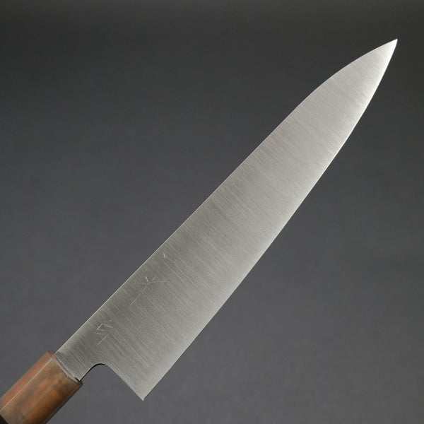 Hitohira Ashi White #2 Gyuto 210mm Ebony Handle