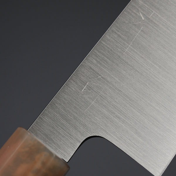 Hitohira Ashi White #2 Gyuto 210mm Ebony Handle