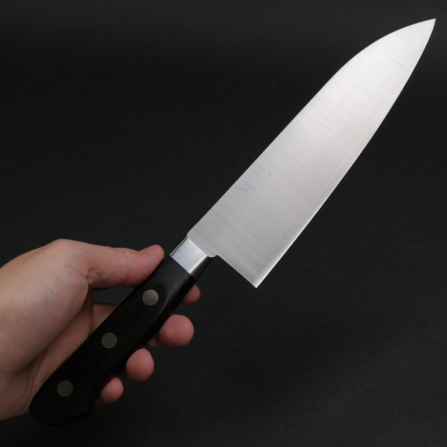 Hitohira Ashi White #2 Santoku 165mm Pakka Handle