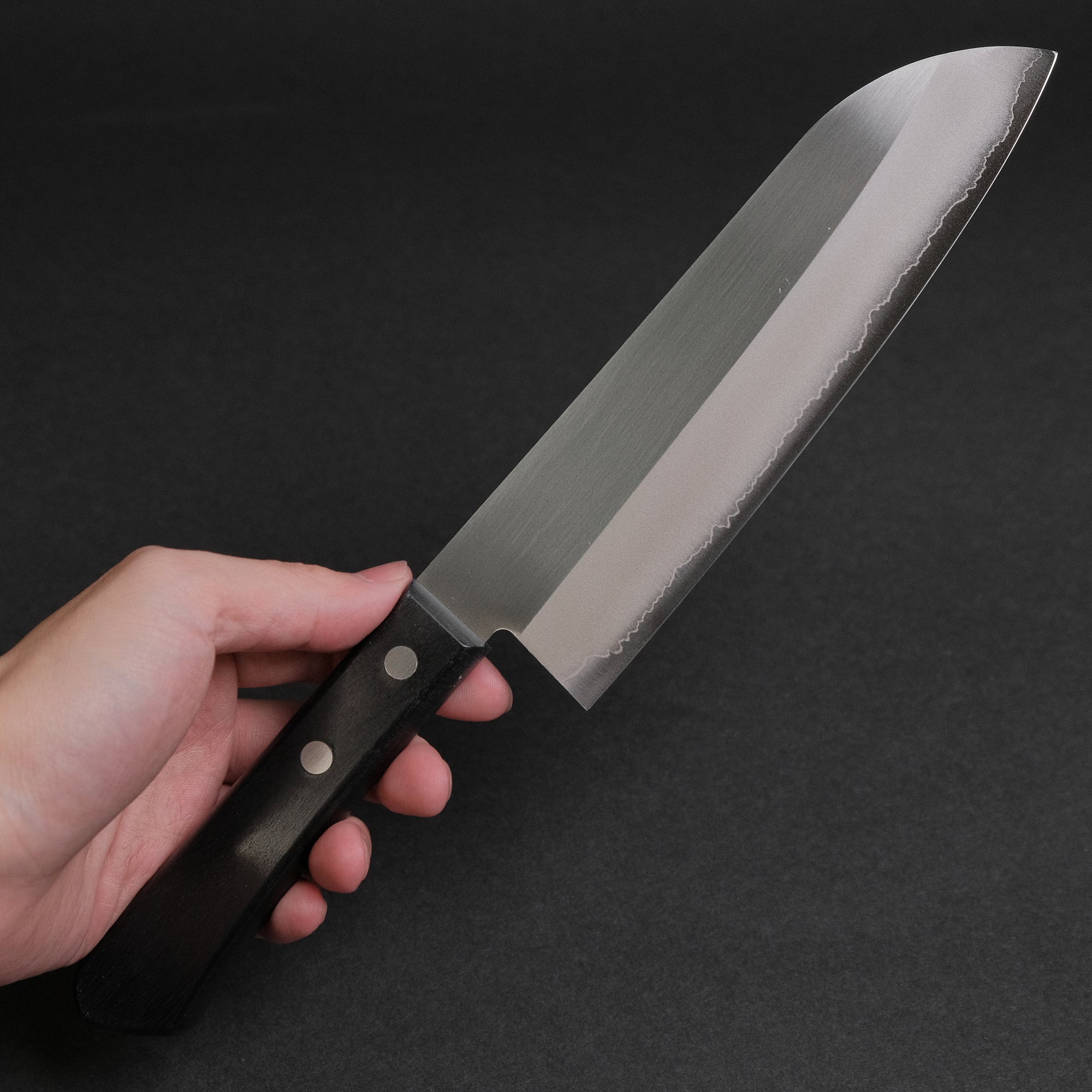 Hitohira DP Stainless Santoku 165mm Pakka Handle