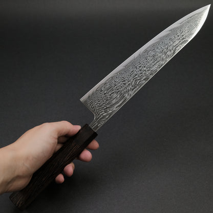 Hitohira Futana Nickel Damascus Gyuto 240mm Tagayasan Handle