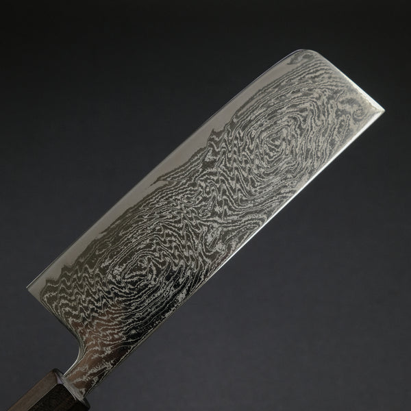 Hitohira Futana Nickel Damascus Nakiri 165mm Tagayasan Handle