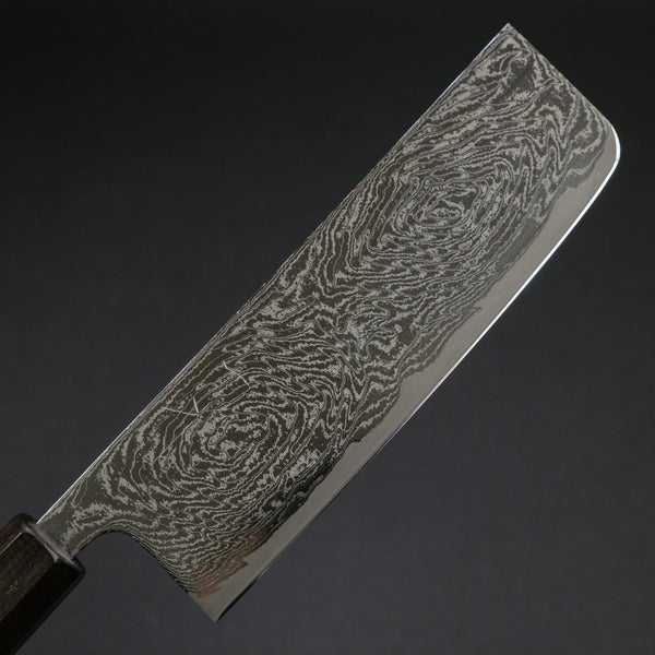 Hitohira Futana Nickel Damascus Nakiri 165mm Tagayasan Handle