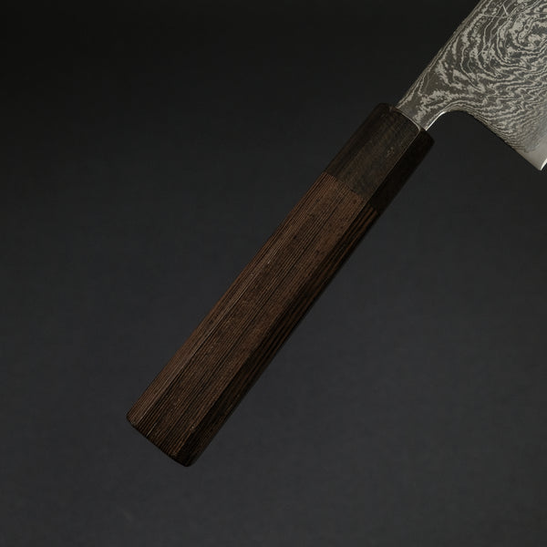 Hitohira Futana Nickel Damascus Nakiri 165mm Tagayasan Handle