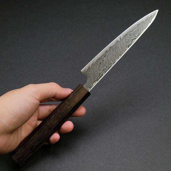 Hitohira Futana Nickel Damascus Petty 135mm Tagayasan Handle