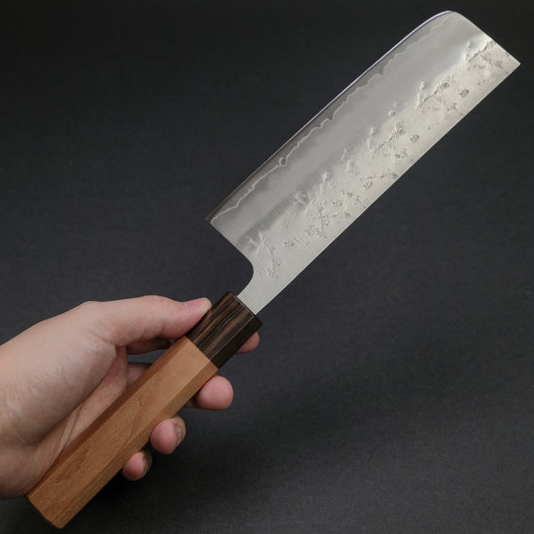 Hitohira Futana S3 Nashiji Nakiri 165mm Cherry Wood Handle