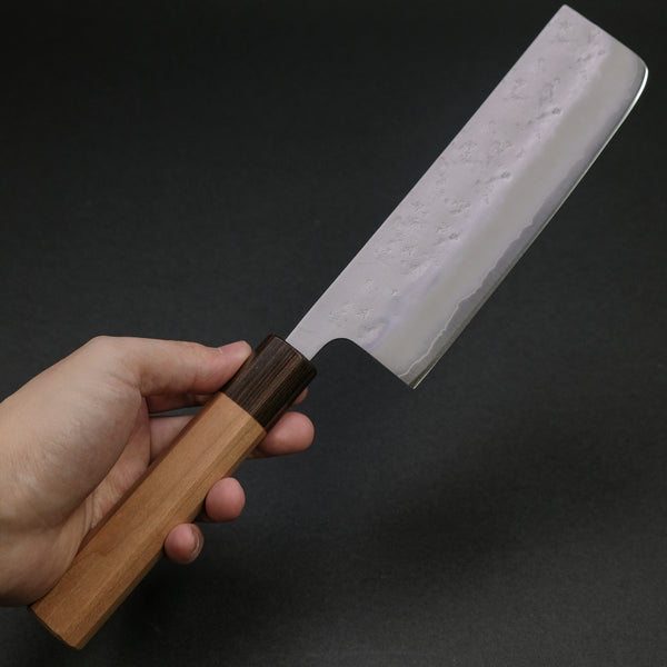 Hitohira Futana S3 Nashiji Nakiri 165mm Cherry Wood Handle