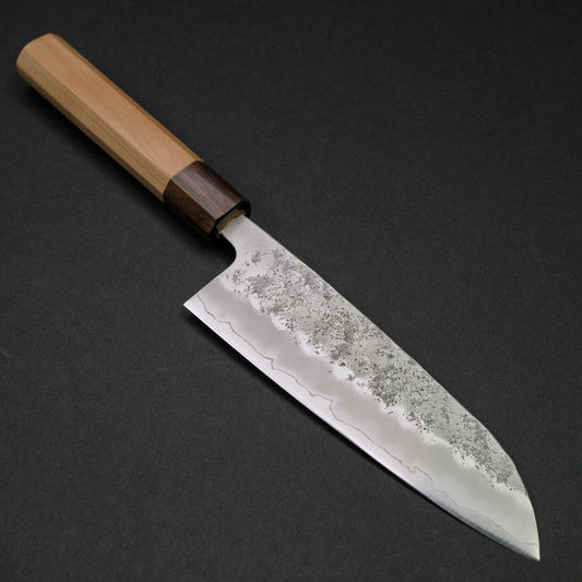 Hitohira Futana S3 Nashiji Santoku 170mm Cherry Wood Handle