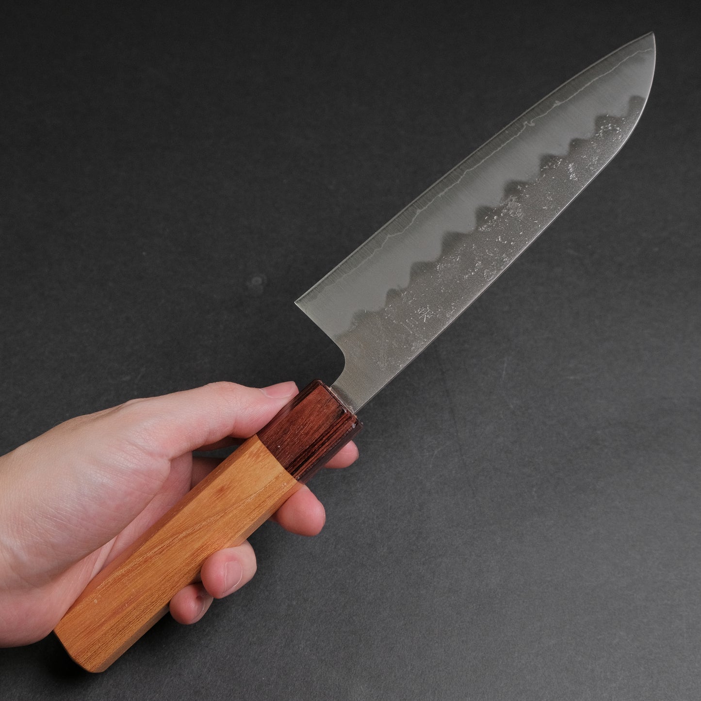 Hitohira Futana S3 Nashiji Santoku 170mm Keyaki Zelkova Handle