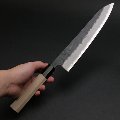 Hitohira Futana SB Kuro Nashiji Gyuto 240mm Ho Wood Handle