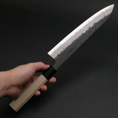 Hitohira Futana SB Kuro Nashiji Gyuto 240mm Ho Wood Handle