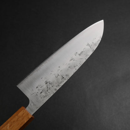 Hitohira Futana SLD Nashiji Santoku 170mm Oak Handle