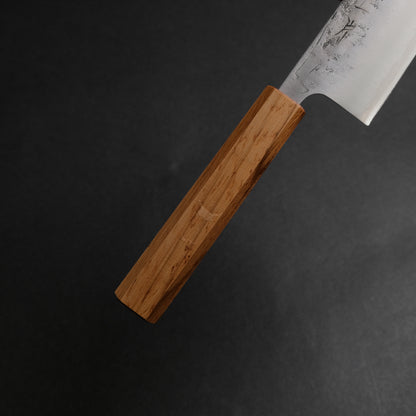 Hitohira Futana SLD Nashiji Santoku 170mm Oak Handle