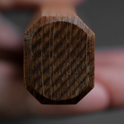 Hitohira Futana SLD Nashiji Santoku 170mm Oak Handle