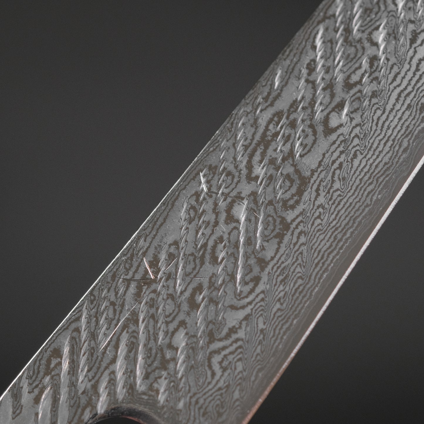 Hitohira Futana Stainless Rope Damascus Petty 135mm Walnut Handle