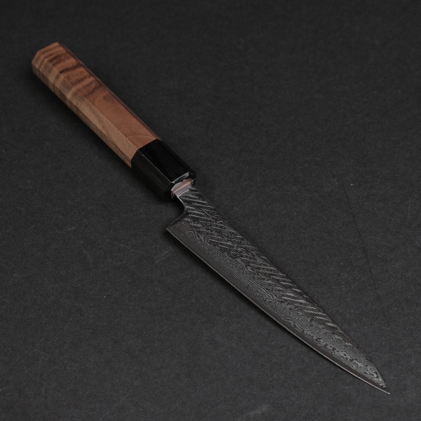 Hitohira Futana Stainless Rope Damascus Petty 135mm Walnut Handle