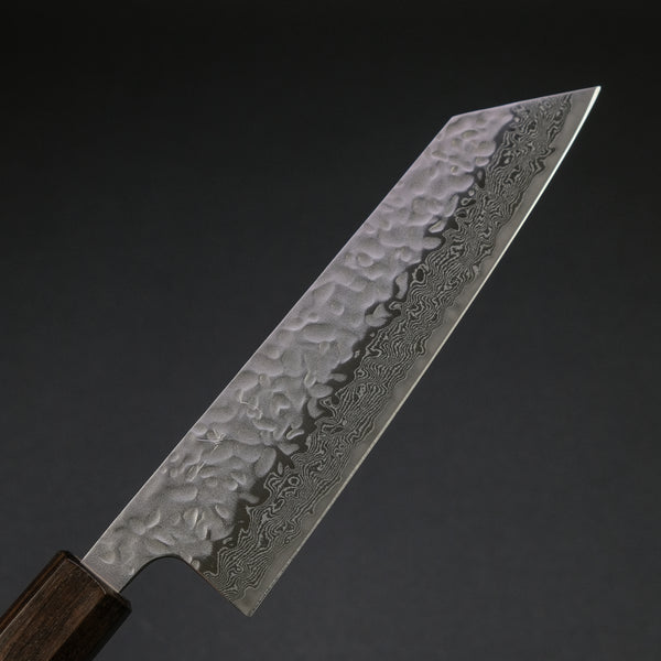 Hitohira Futana Stainless Tsuchime Damascus Bunka Cherry Wood Handle