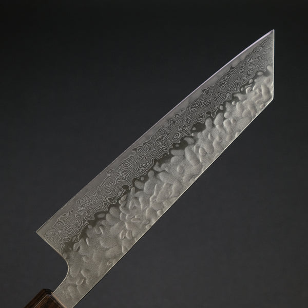 Hitohira Futana Stainless Tsuchime Damascus Bunka Cherry Wood Handle