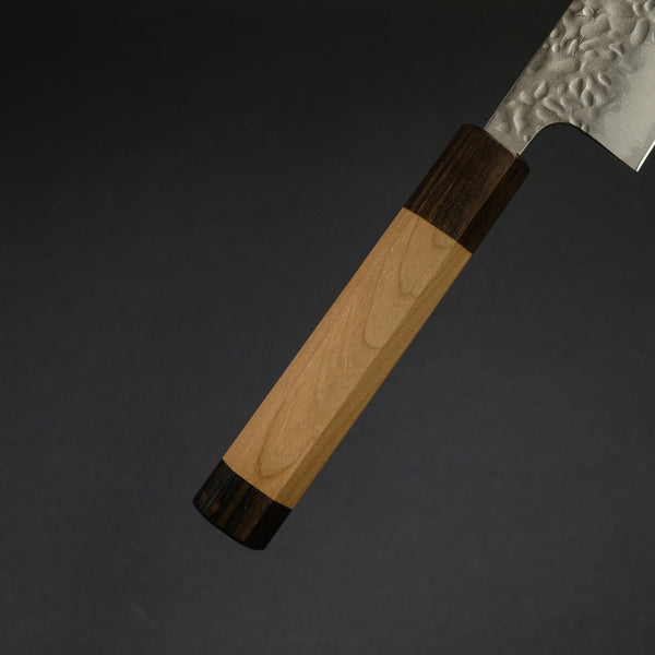 Hitohira Futana Stainless Tsuchime Damascus Bunka Cherry Wood Handle