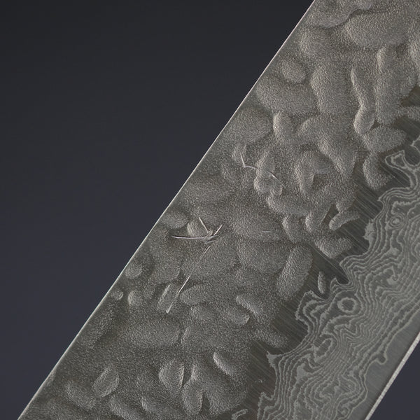 Hitohira Futana Stainless Tsuchime Damascus Bunka Cherry Wood Handle