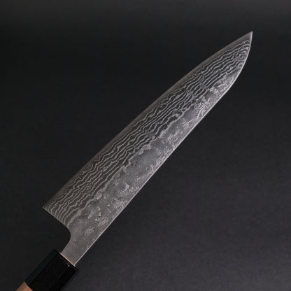 Hitohira Futana Swedish Stainless Nashiji Damascus Gyuto 210mm Walnut Handle