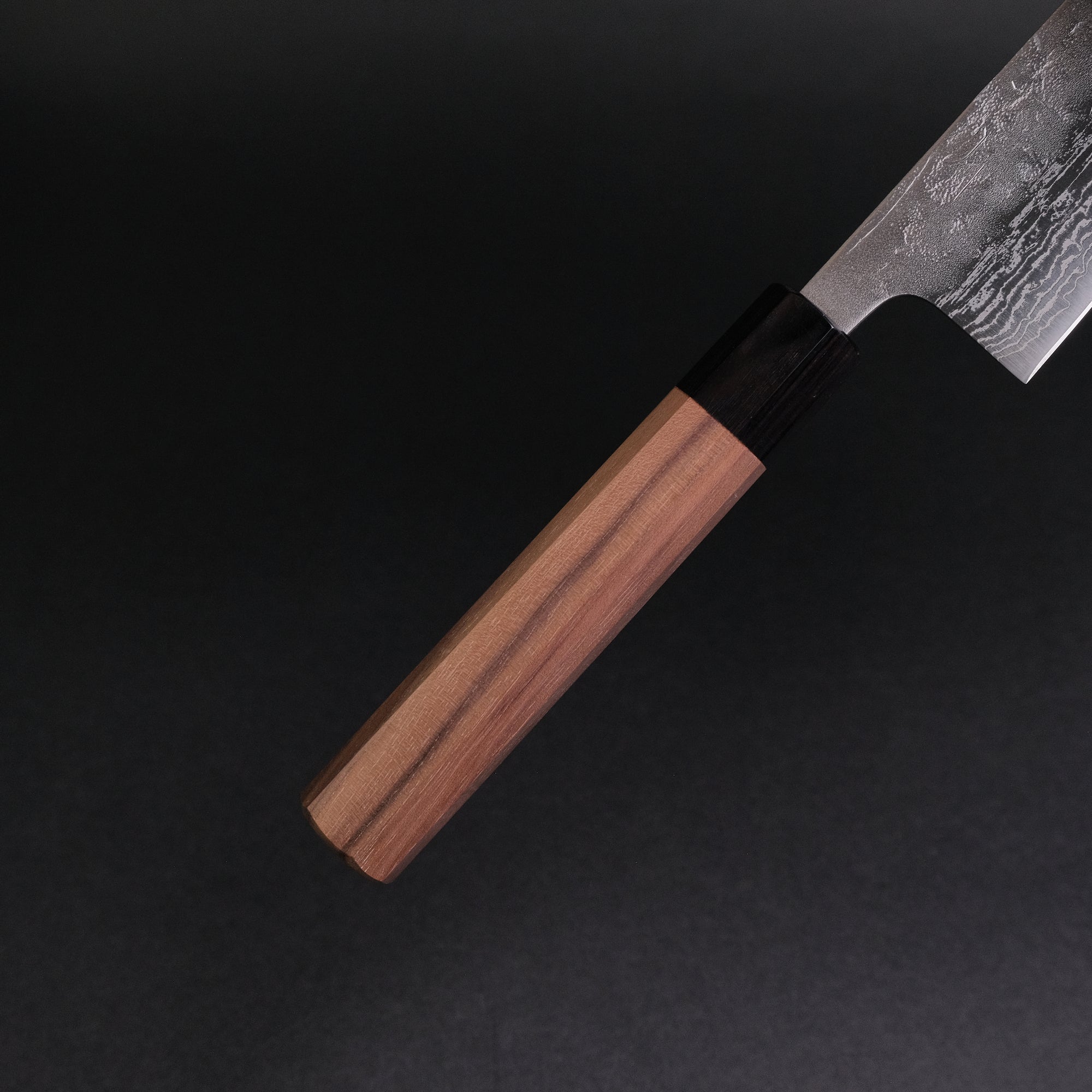 Hitohira Futana Swedish Stainless Nashiji Damascus Gyuto 210mm Walnut Handle