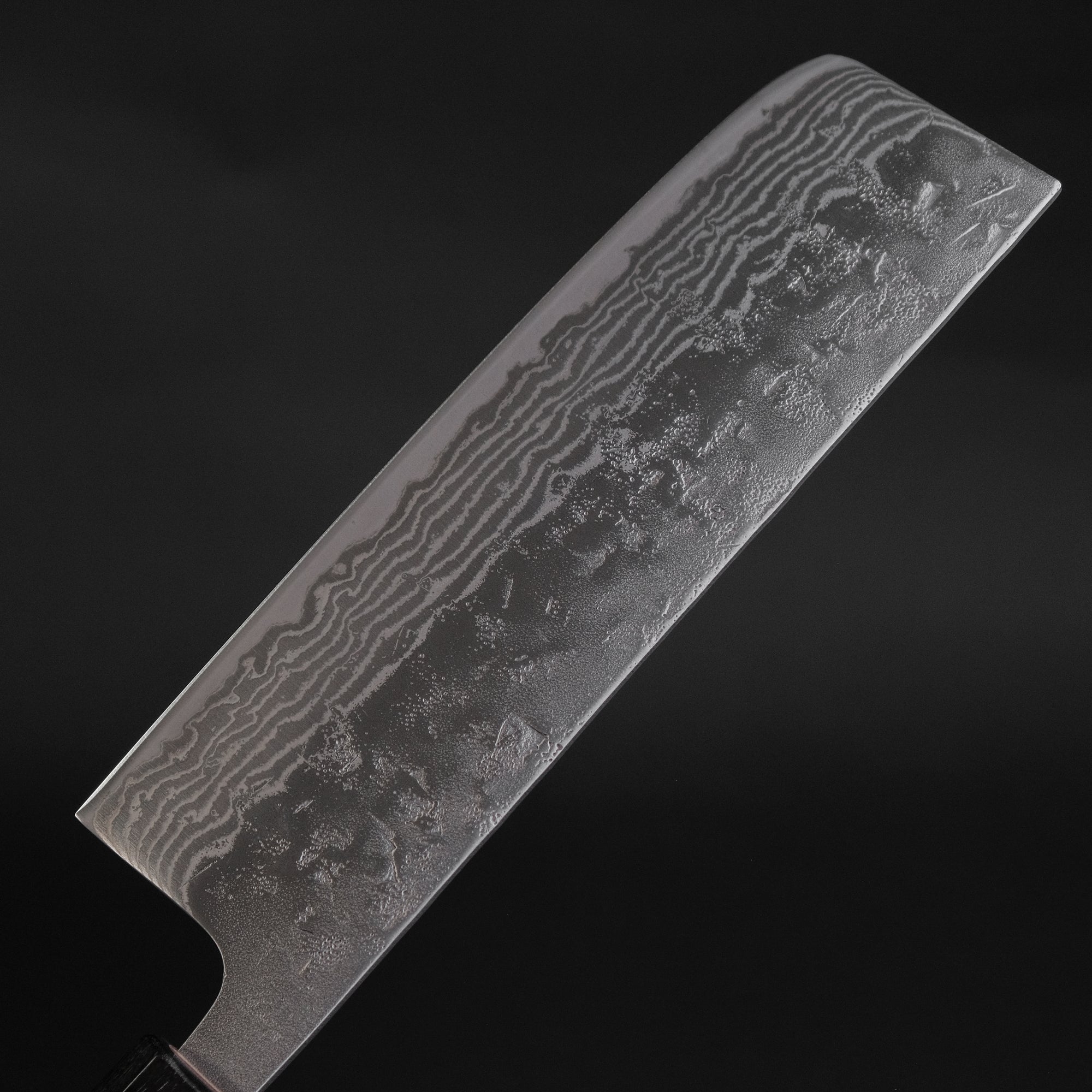 Hitohira Futana Swedish Stainless Nashiji Damascus Nakiri 165mm Walnut Handle