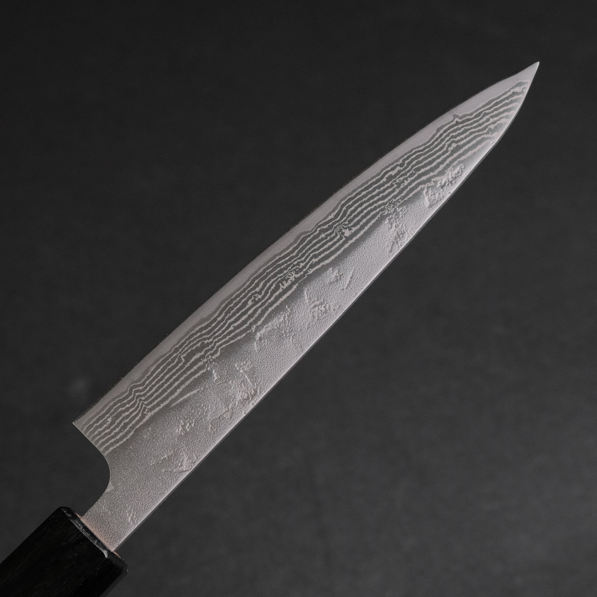 Hitohira Futana Swedish Stainless Nashiji Damascus Petty 135mm Walnut Handle
