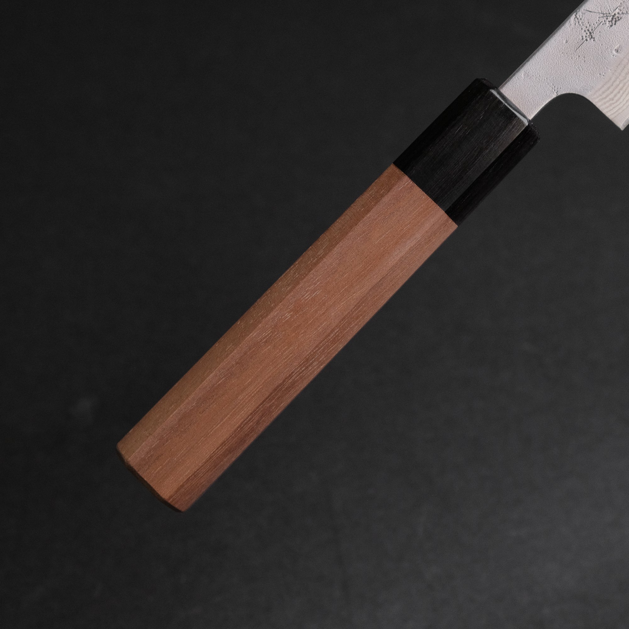 Hitohira Futana Swedish Stainless Nashiji Damascus Petty 135mm Walnut Handle