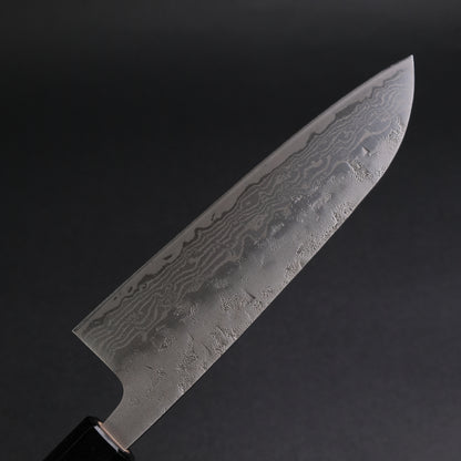 Hitohira Futana Swedish Stainless Nashiji Damascus Santoku 170mm Walnut Handle