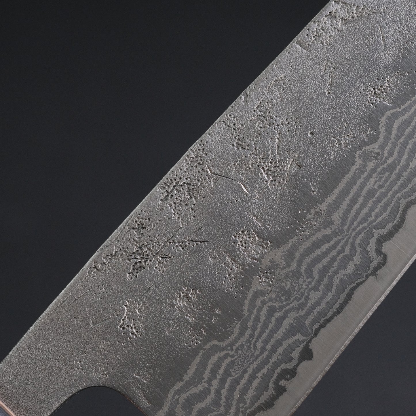 Hitohira Futana Swedish Stainless Nashiji Damascus Santoku 170mm Walnut Handle