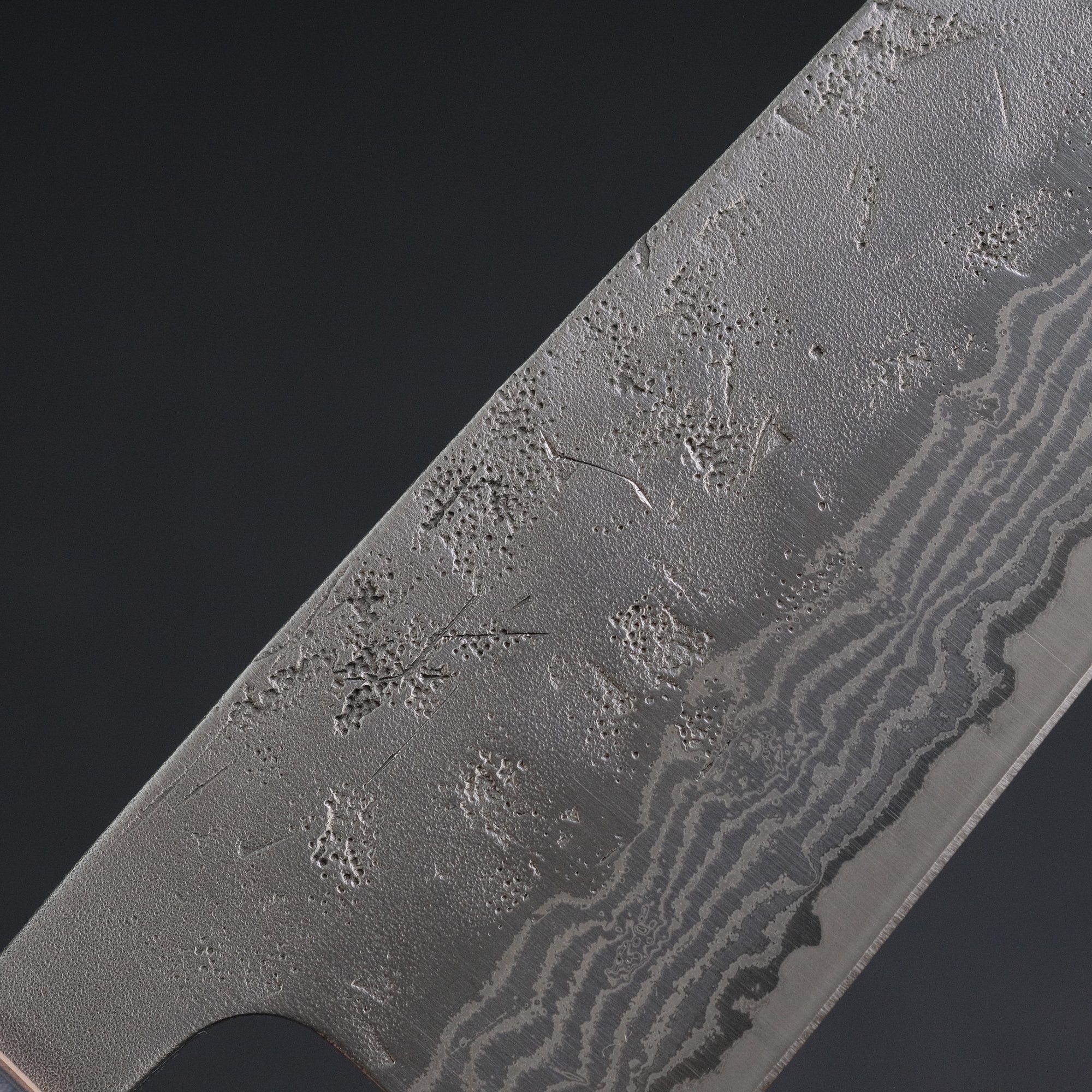 Hitohira Futana Swedish Stainless Nashiji Damascus Santoku 170mm Walnut Handle