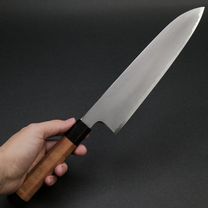 Hitohira Gorobei Rikichi Blue #2 Kasumi Gyuto 240mm Cherry Wood Handle