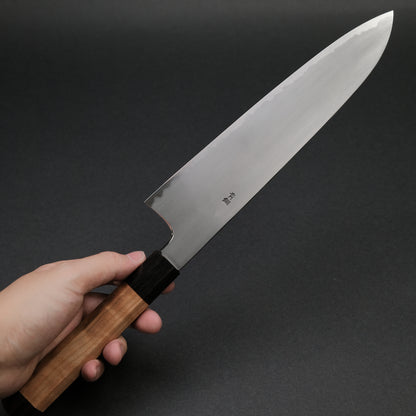 Hitohira Gorobei Rikichi Blue #2 Kasumi Gyuto 240mm Cherry Wood Handle