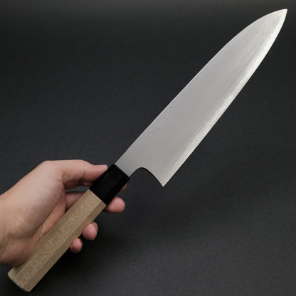 Hitohira Gorobei Rikichi White #2 Kasumi Gyuto 240mm Ho Wood Handle